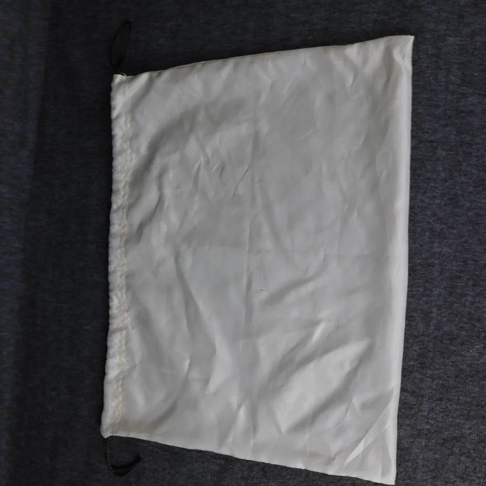 Coach Dustbag Womens One Size White Satin Drawstring Logo Storage Pouch